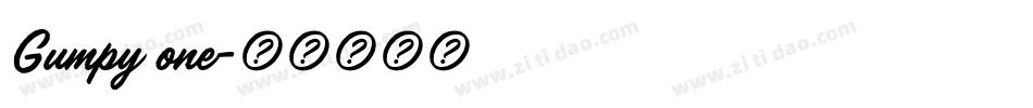 Gumpy one字体转换